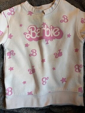 Barbie Light Pink Pullover with White Script Logo